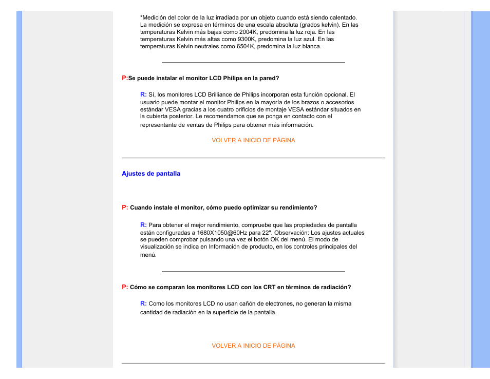 Philips 220CW8 User Manual | Page 7 / 114