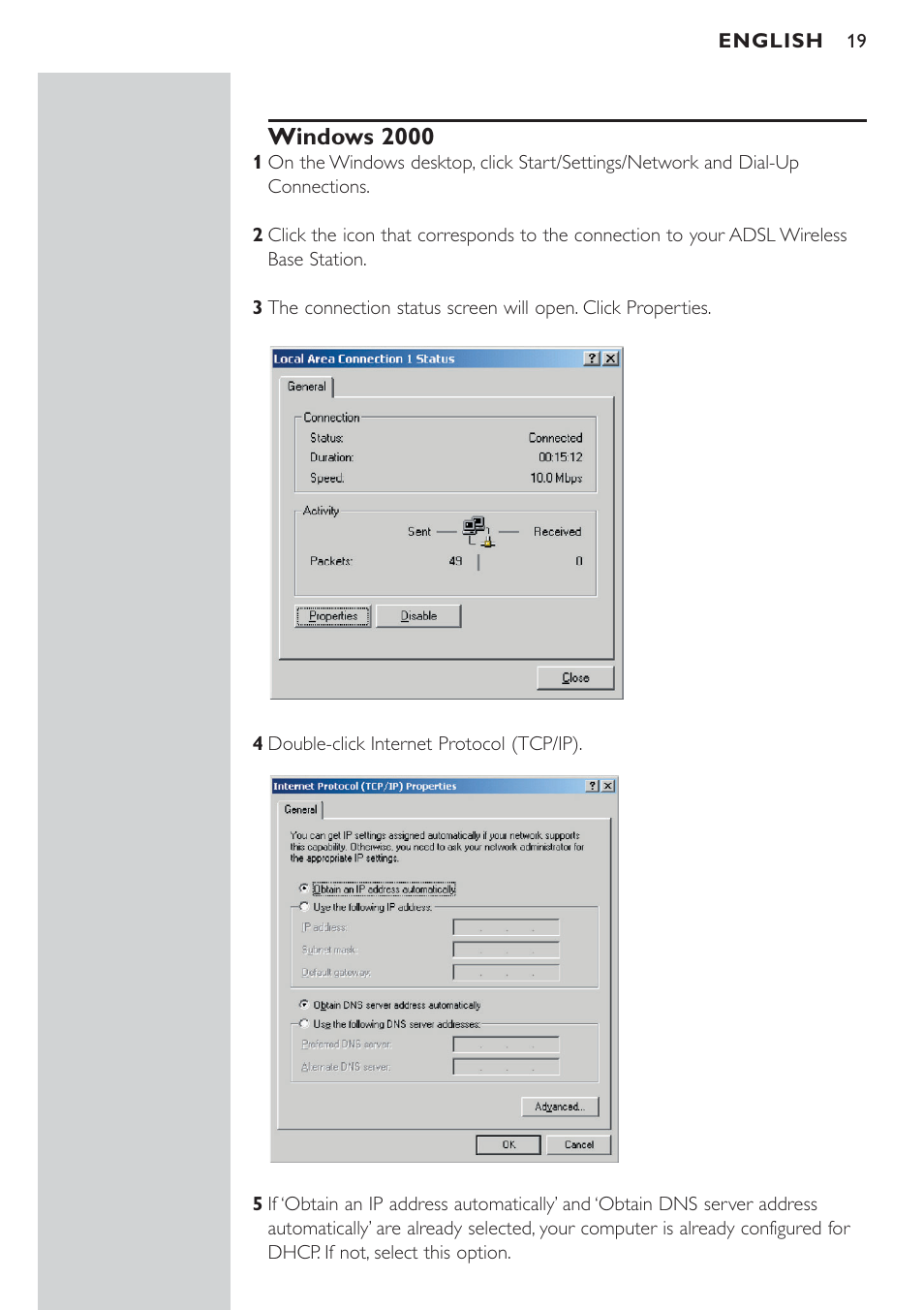 Windows 2000 | Philips CPWBS154 User Manual | Page 19 / 74