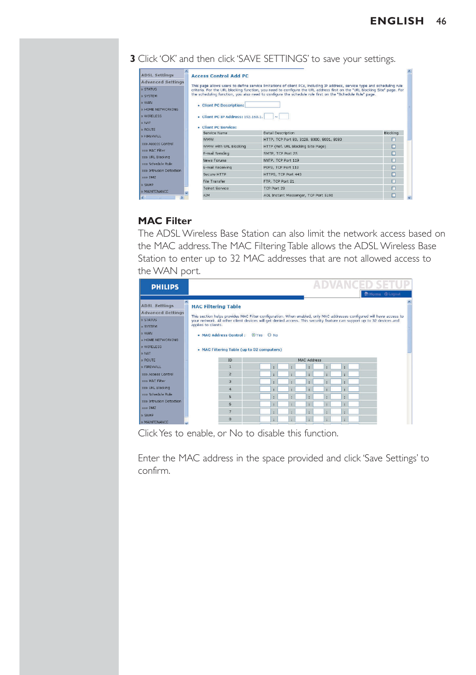 Firewall | Philips CPWBS154 User Manual | Page 46 / 74