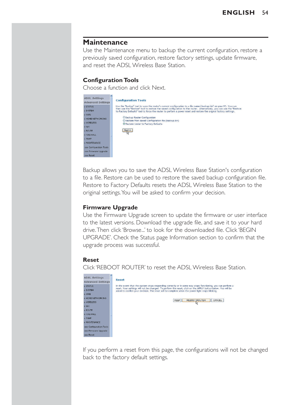 Snmp | Philips CPWBS154 User Manual | Page 54 / 74