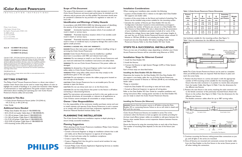 Philips iColor Accent Powercore User Manual | 2 pages