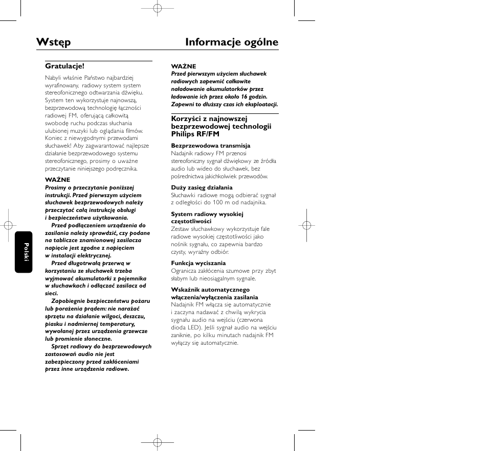 Wstęp informacje ogólne | Philips HC8410 User Manual | Page 100 / 134