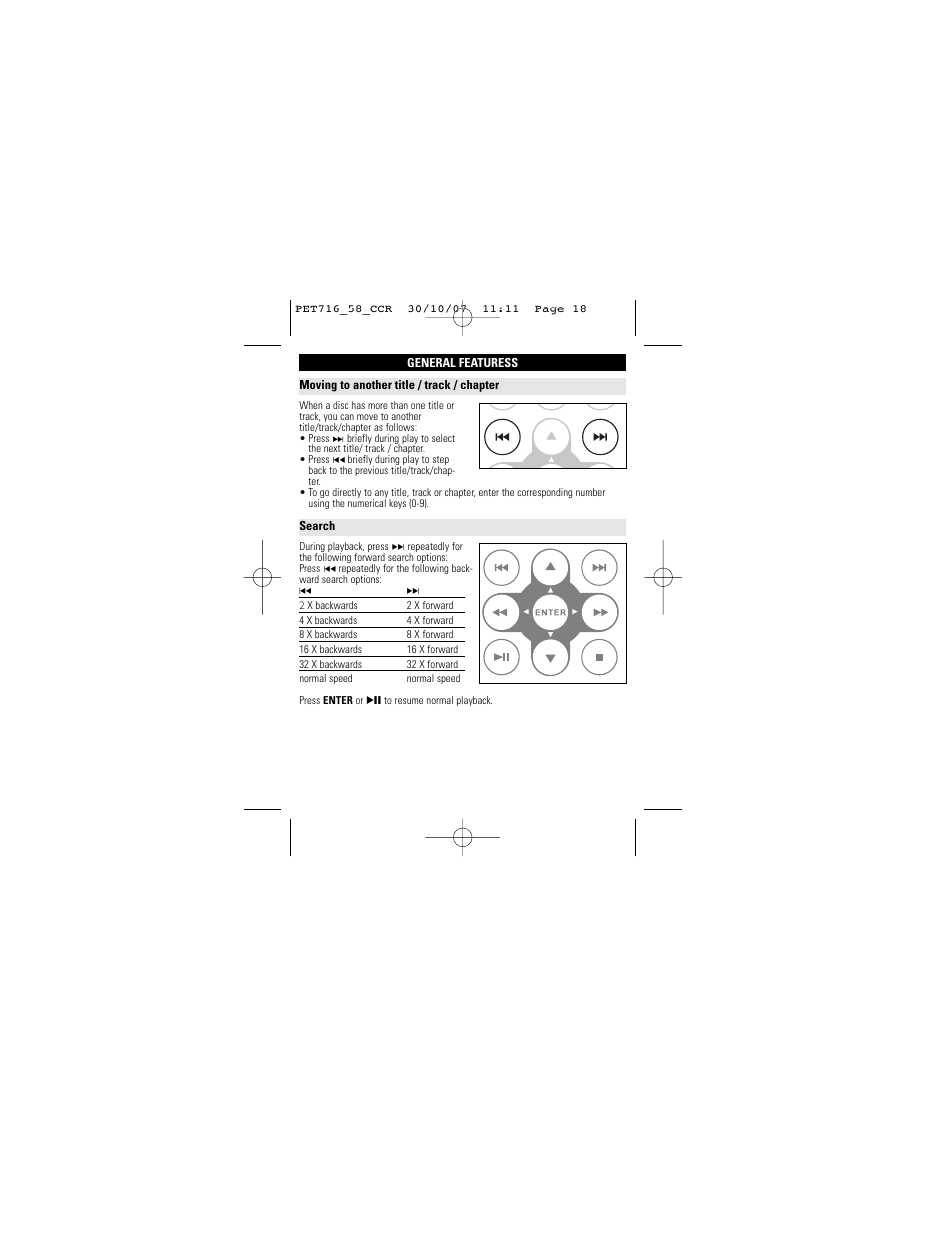 Philips PET716/58 User Manual | Page 18 / 30