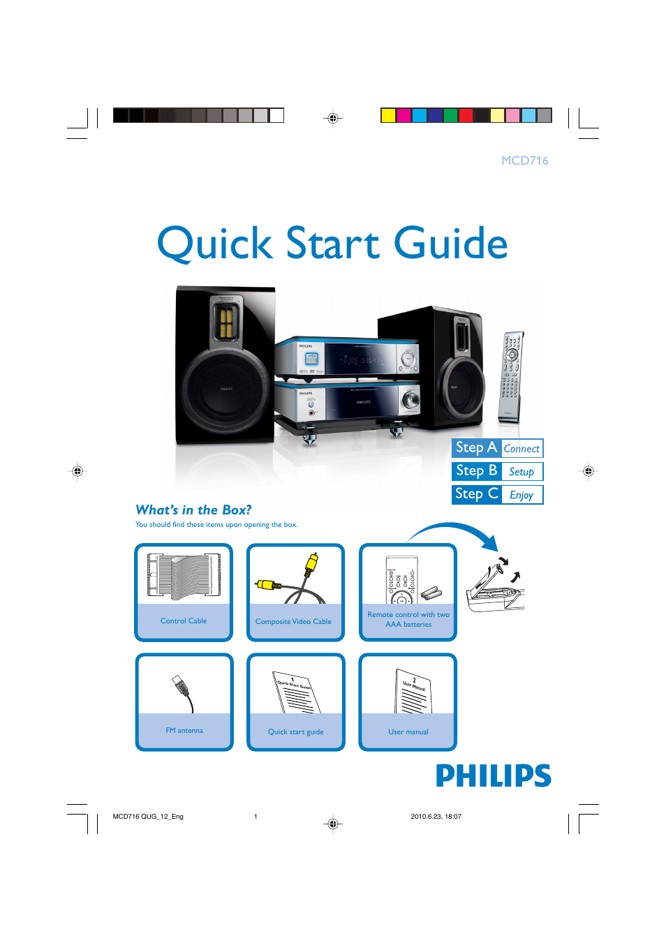 Philips MCD716/12 User Manual | 4 pages