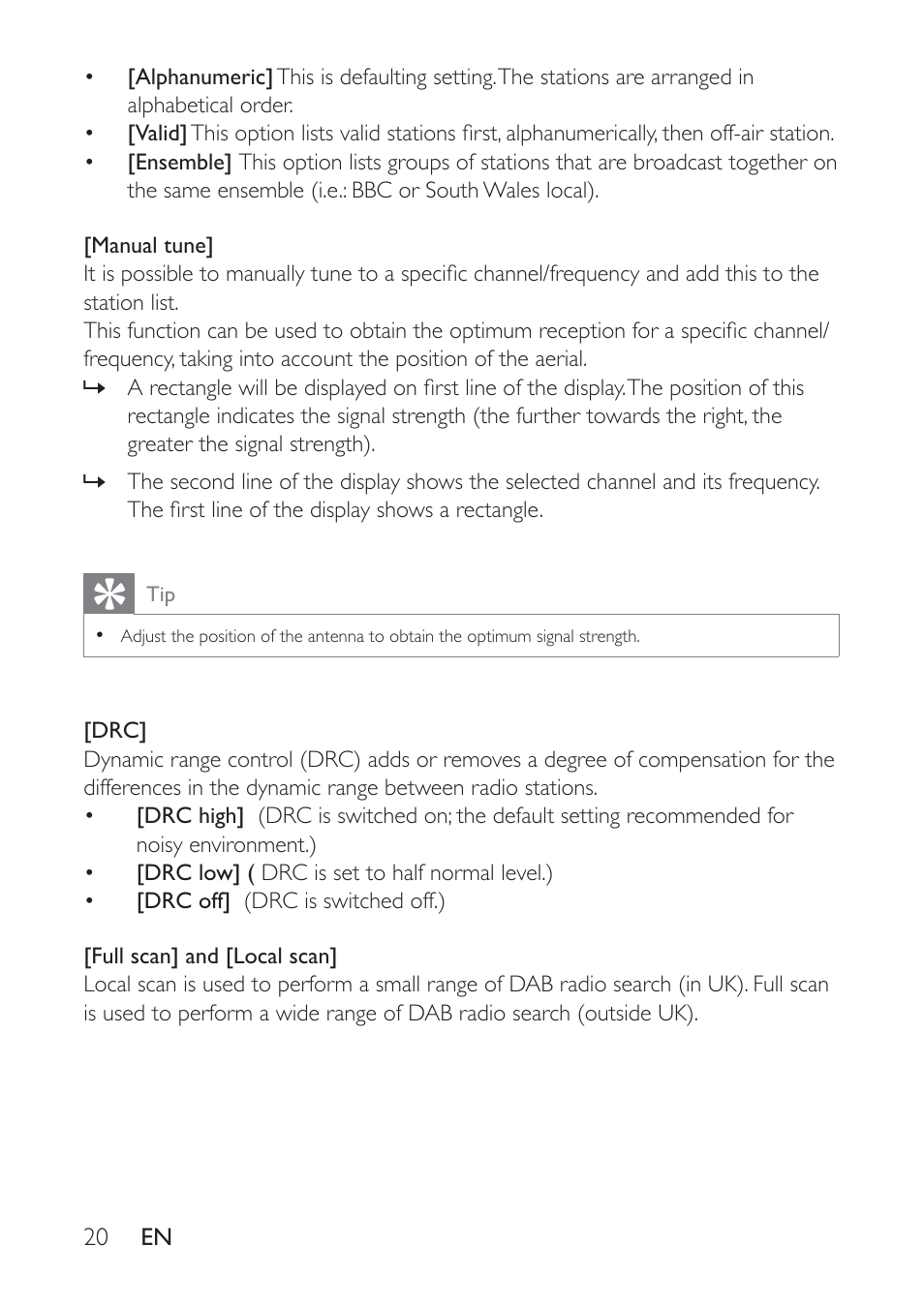 Philips AE9011 User Manual | Page 20 / 25