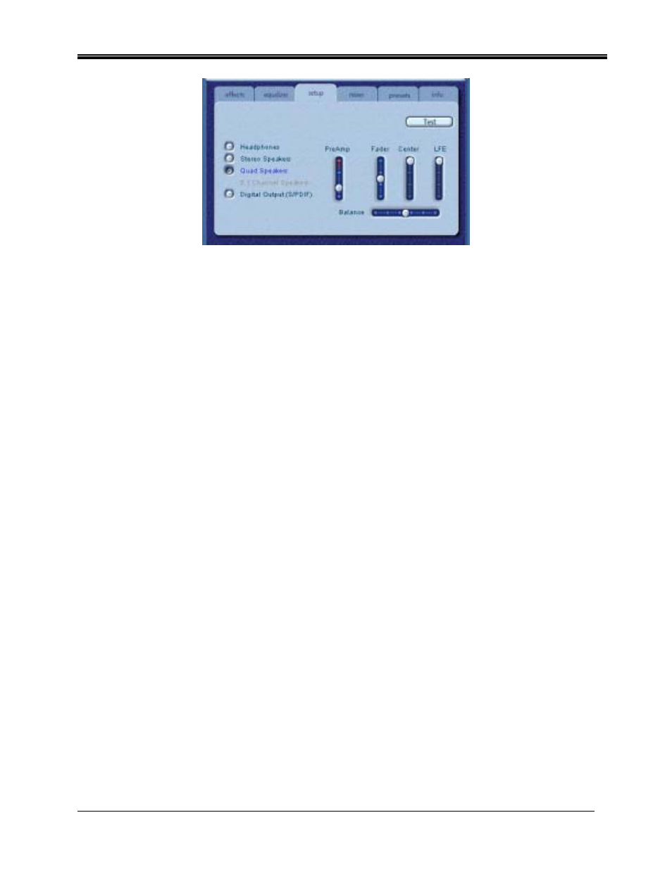 Headphones, Stereo speakers, Quad speakers mode | Digital output (s/pdif) | Philips DYNAMIC EDGE PSC604 User Manual | Page 24 / 39