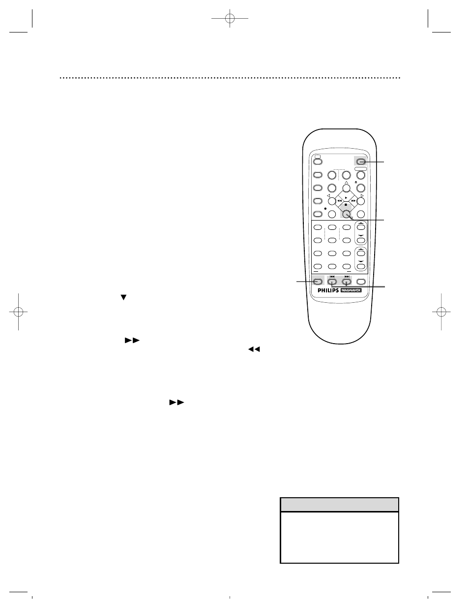 42 index search, Helpful hints | Philips VRZ360 User Manual | Page 42 / 56