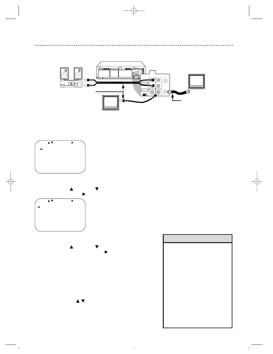 44 multi-channel television sound system (cont’d), Helpful hints | Philips VRZ360 User Manual | Page 44 / 56