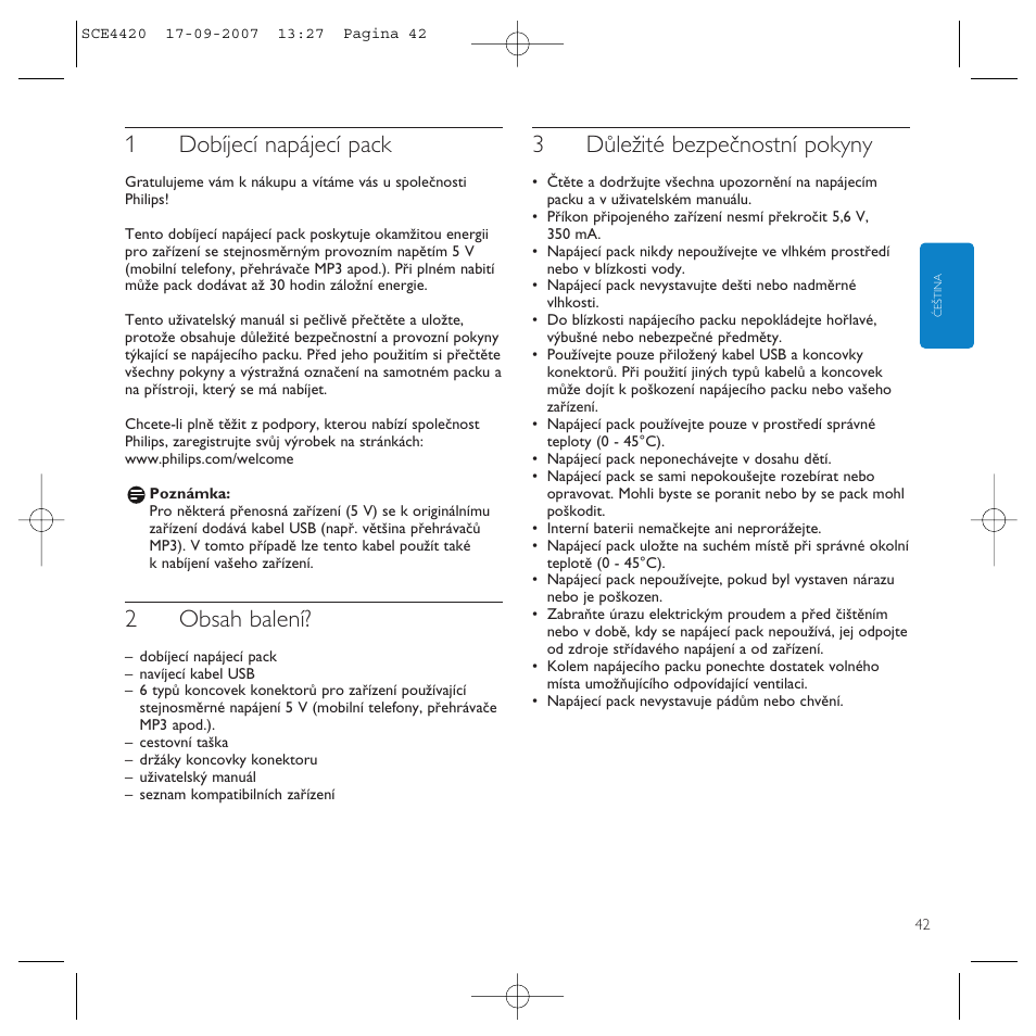 Philips SCE4420 User Manual | Page 42 / 61