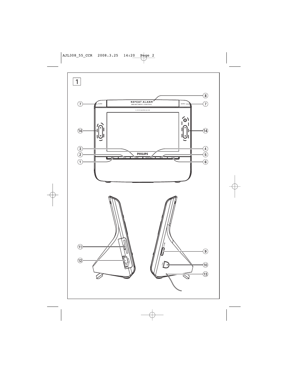 Philips AJL308 User Manual | Page 2 / 15