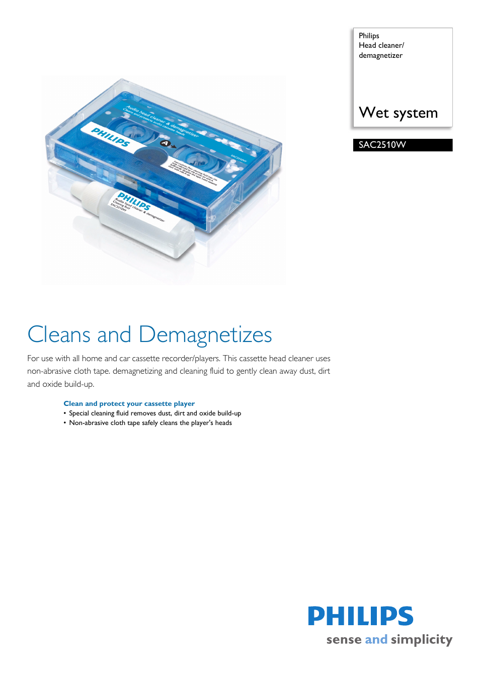 Philips SAC2510W User Manual | 2 pages