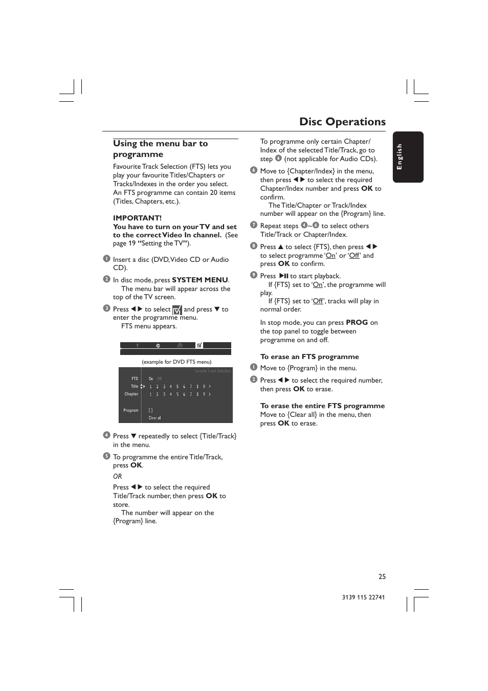 Disc operations | Philips LX7100SA/22 User Manual | Page 25 / 45