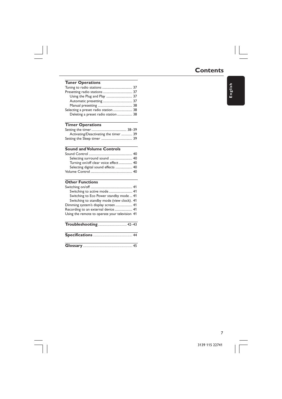 Philips LX7100SA/22 User Manual | Page 7 / 45