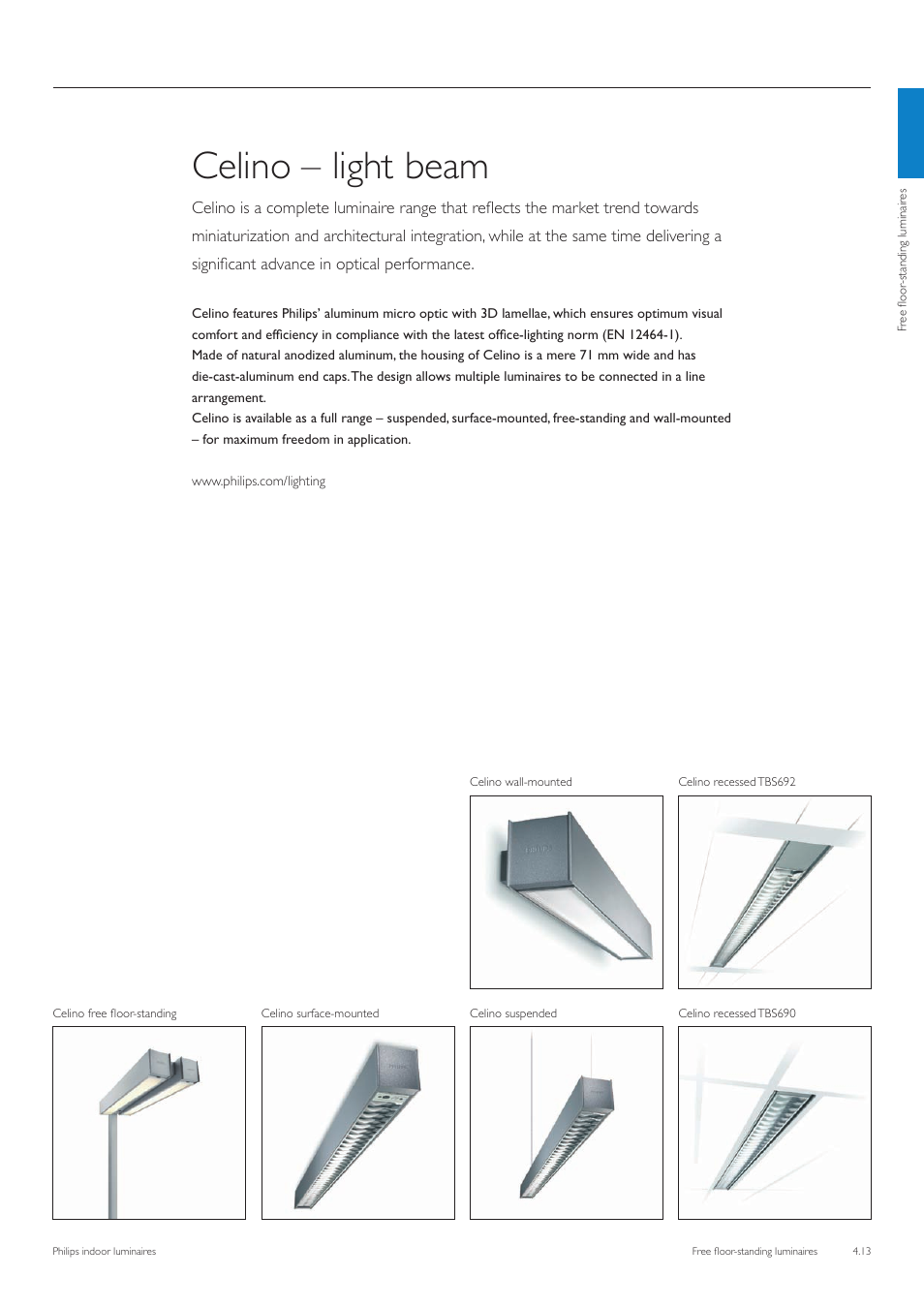 Celino – light beam | Philips Free Floor-Standing Luminaires User Manual | Page 14 / 16