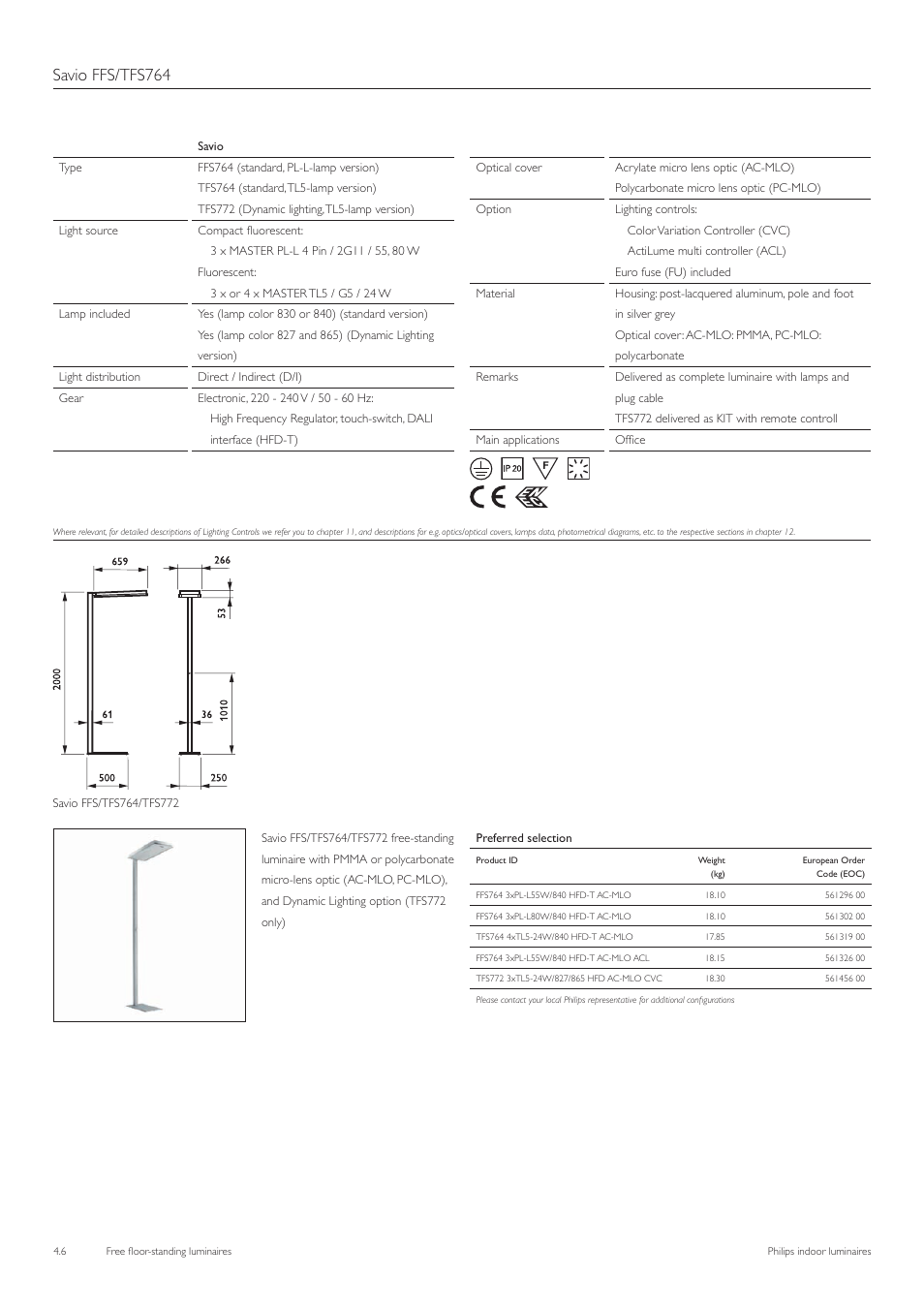Savio ffs/tfs764 | Philips Free Floor-Standing Luminaires User Manual | Page 7 / 16
