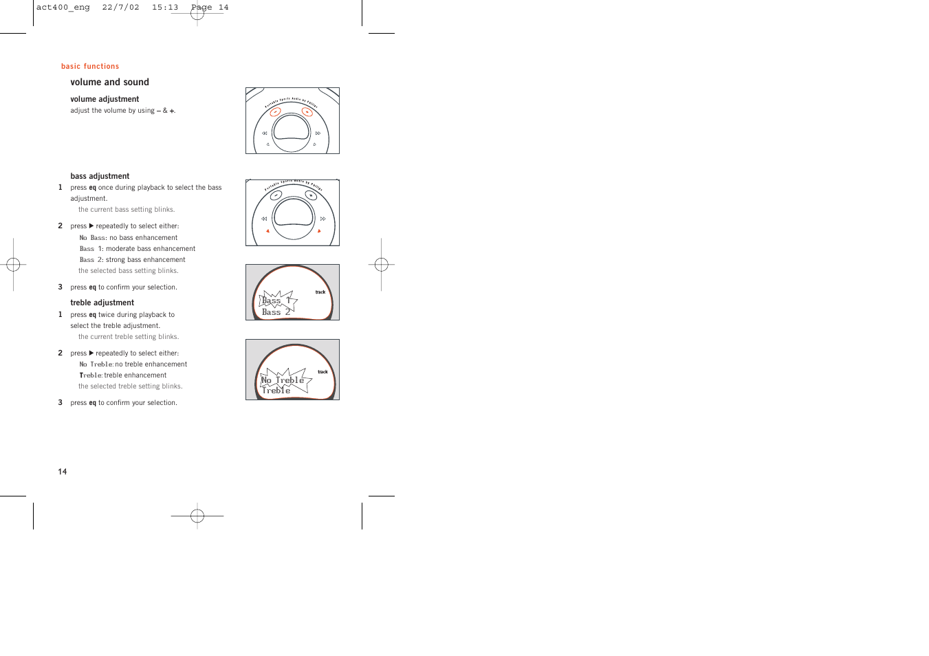 Philips ACT400 User Manual | Page 14 / 25