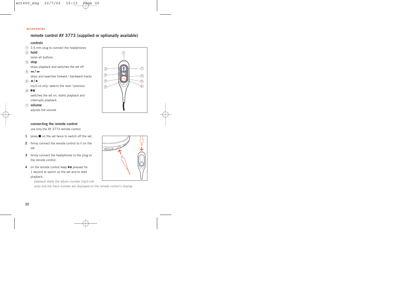 Philips ACT400 User Manual | Page 20 / 25