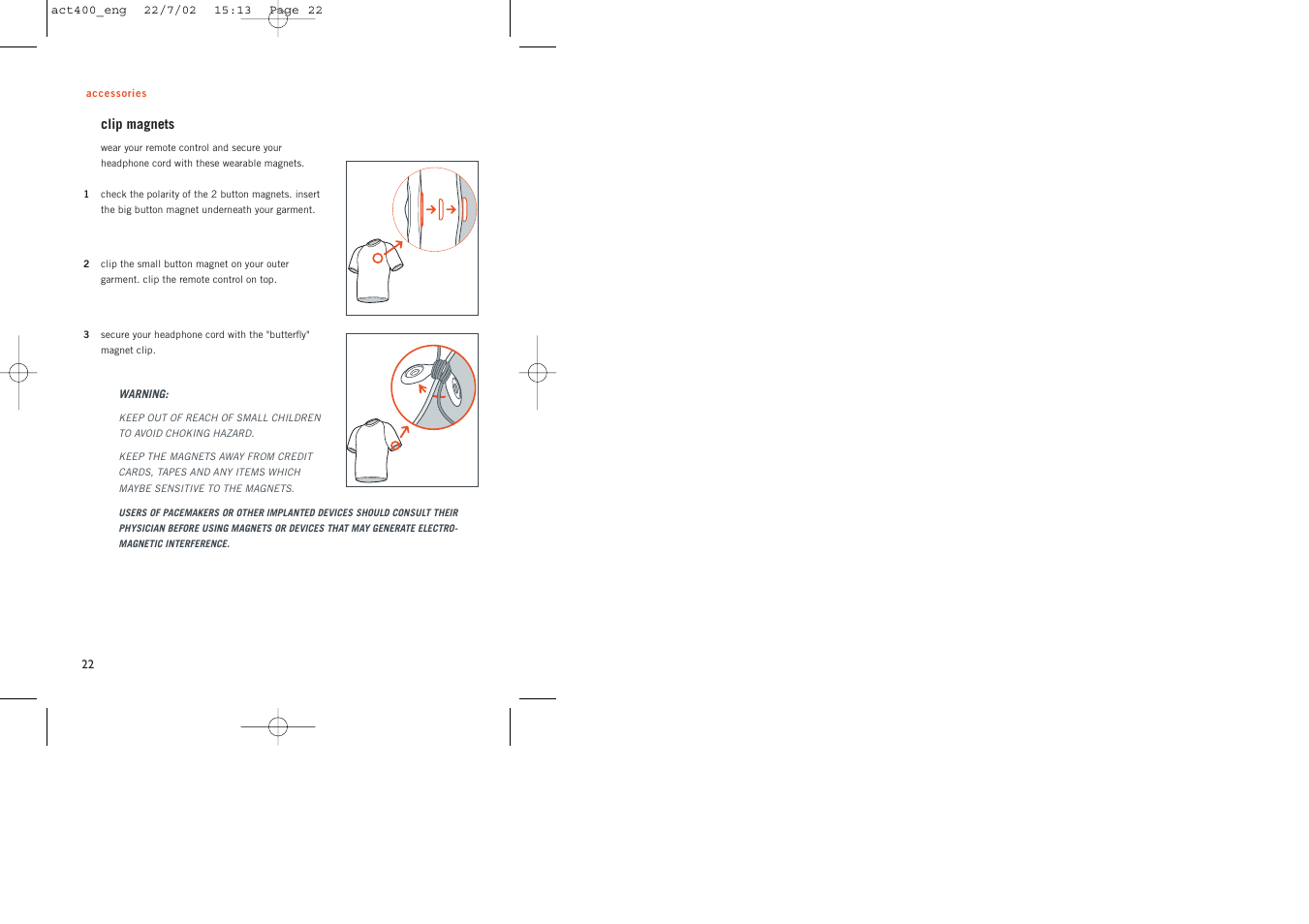 Philips ACT400 User Manual | Page 22 / 25