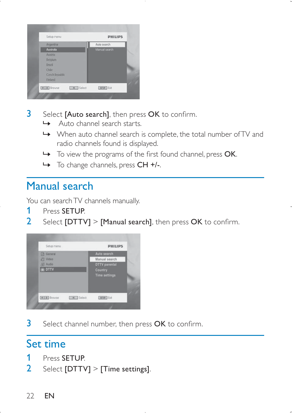 Philips PD7005 User Manual | Page 22 / 28