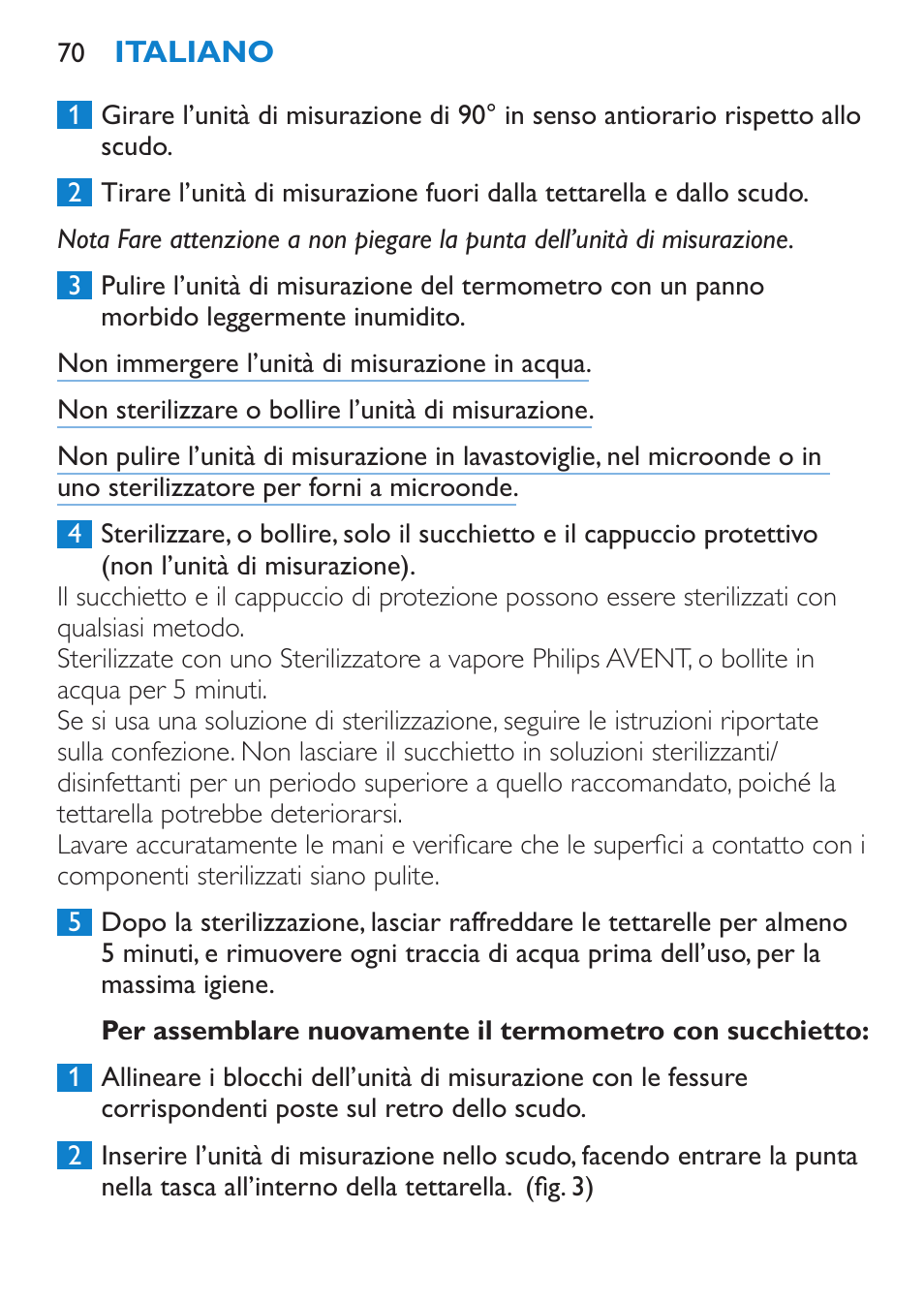 Philips AVENT SCH540 User Manual | Page 70 / 114