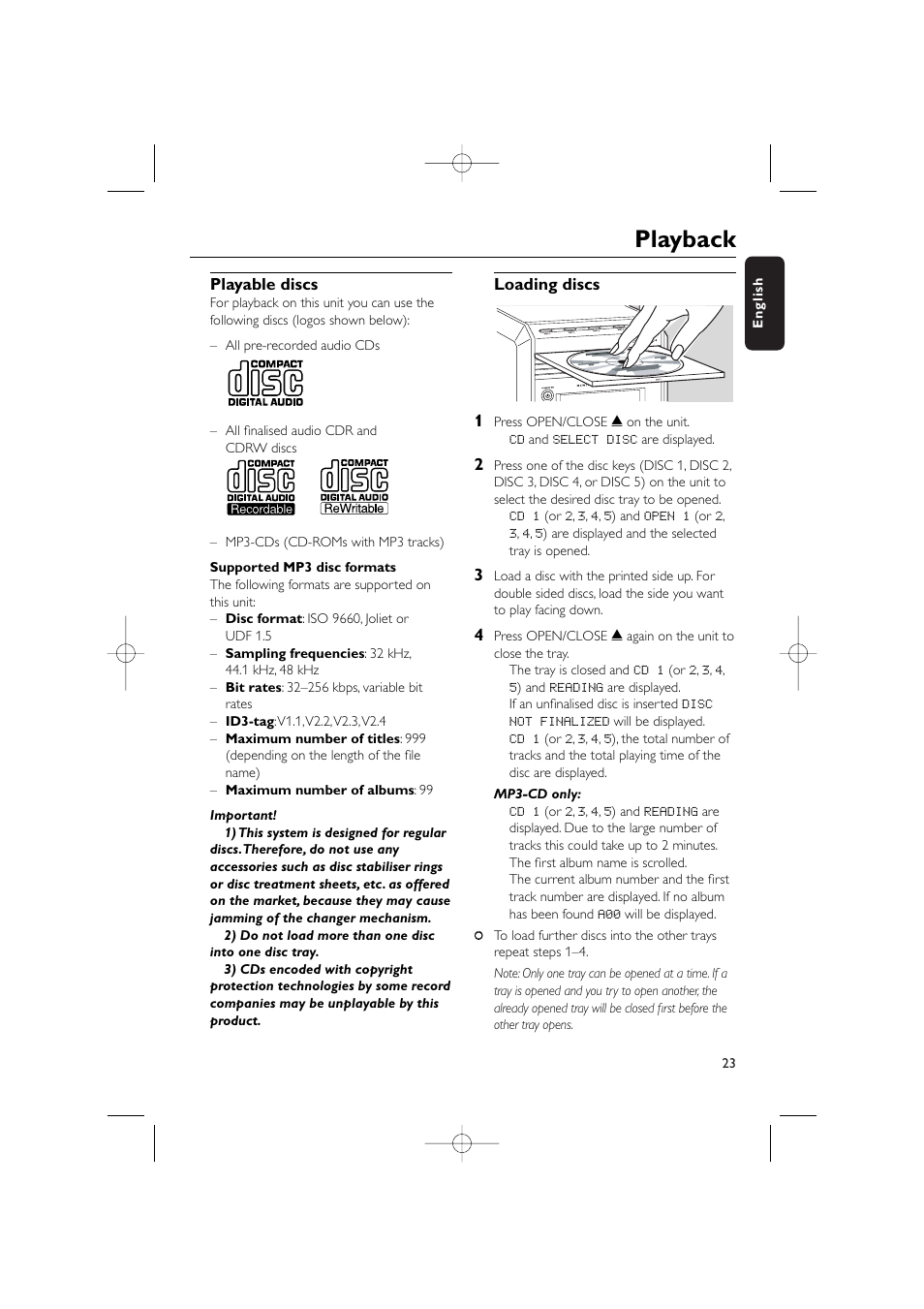 Playback | Philips WIRELESS PC LINK MICRO MCW770 User Manual | Page 42 / 61