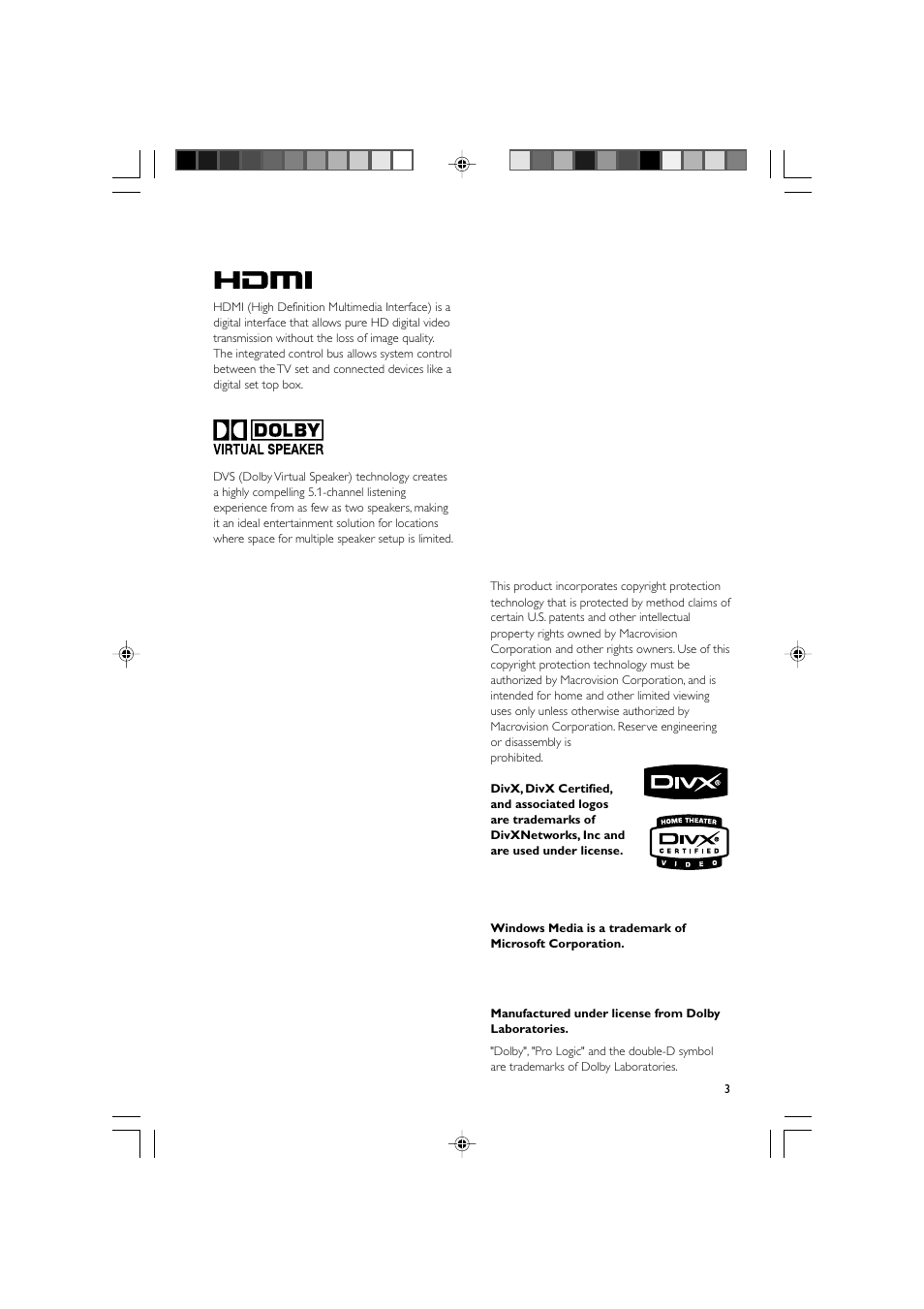 Philips DVD Micro Theater MCD988 User Manual | Page 3 / 46