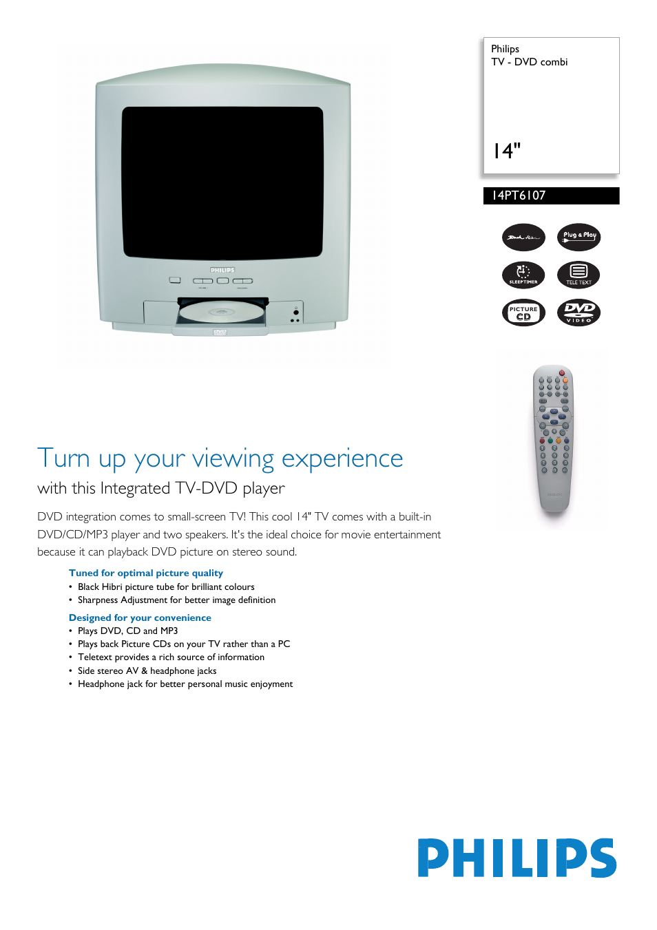 Philips 4PT6107 User Manual | 2 pages