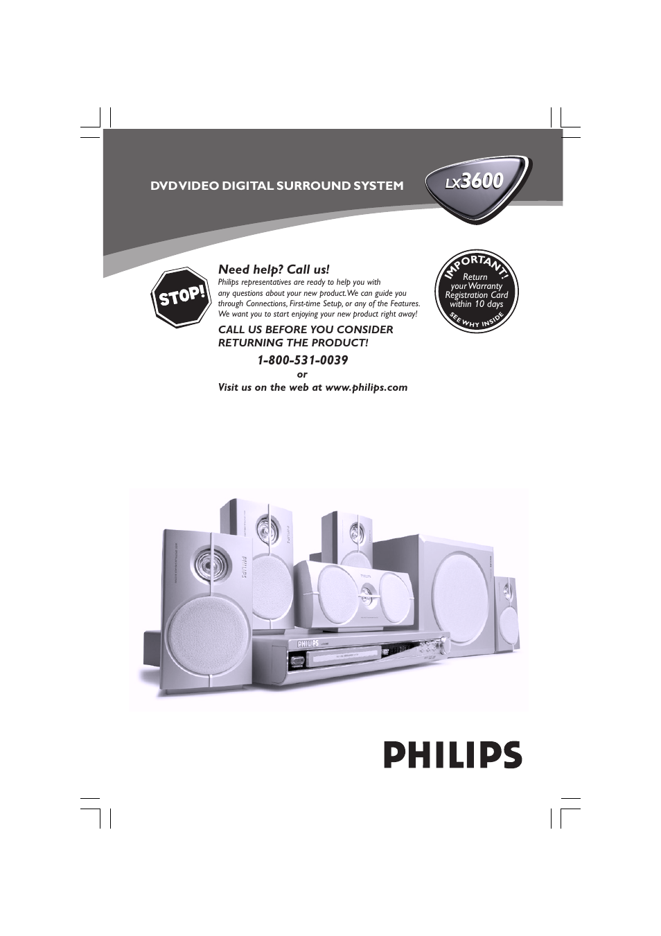 Philips LX3600 User Manual | 46 pages