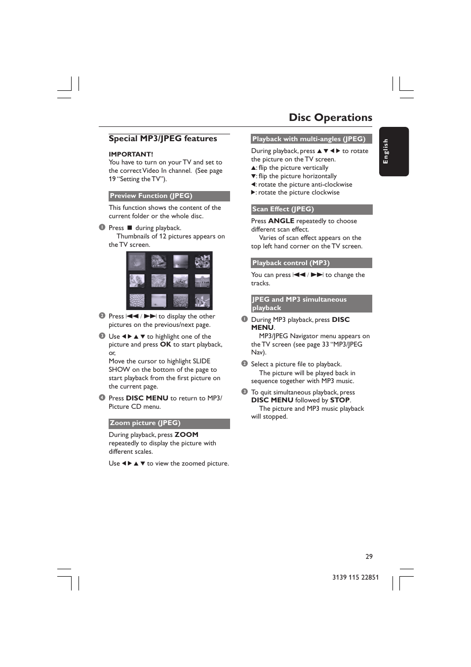 Disc operations | Philips LX3600 User Manual | Page 29 / 46