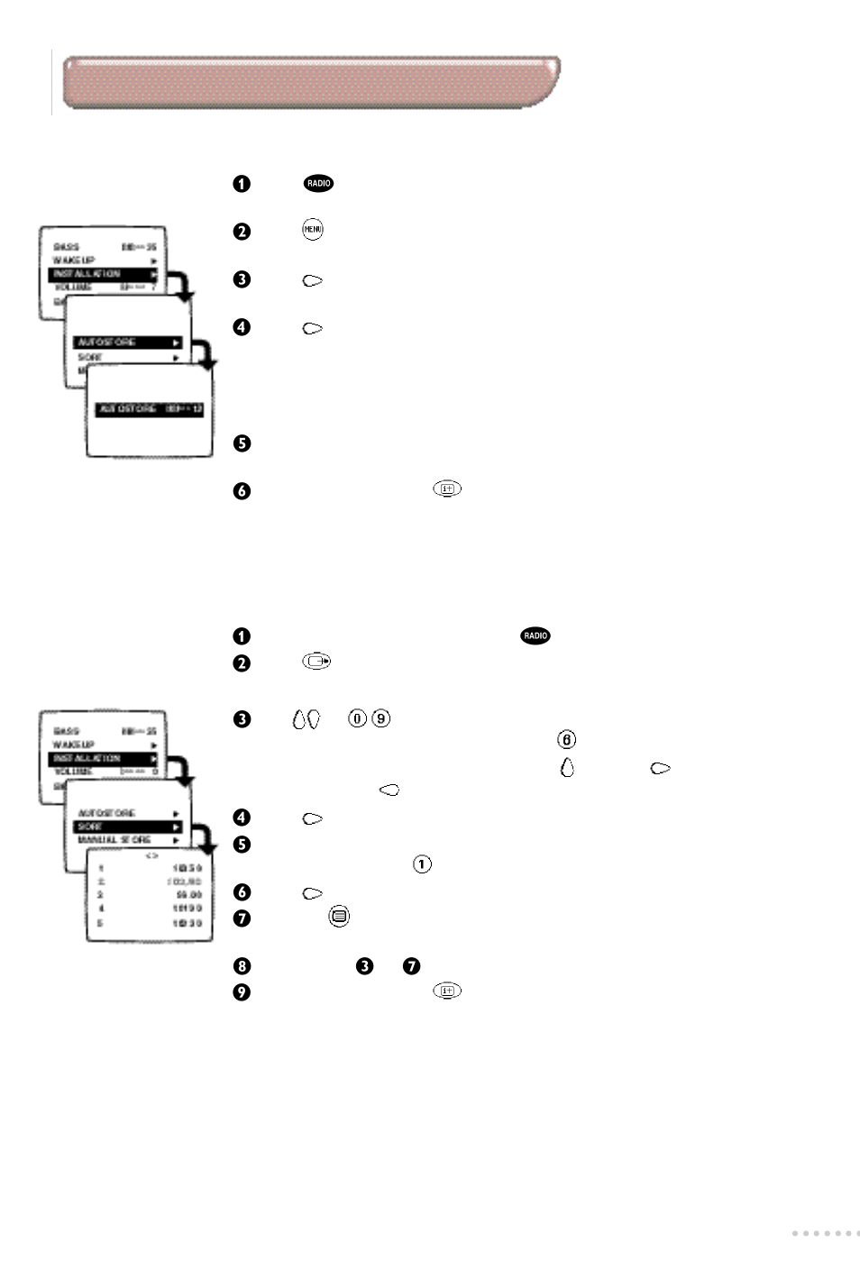 Tuning in to fm radio stations, Automatic tuning | Philips 14PT3685/05 User Manual | Page 7 / 16