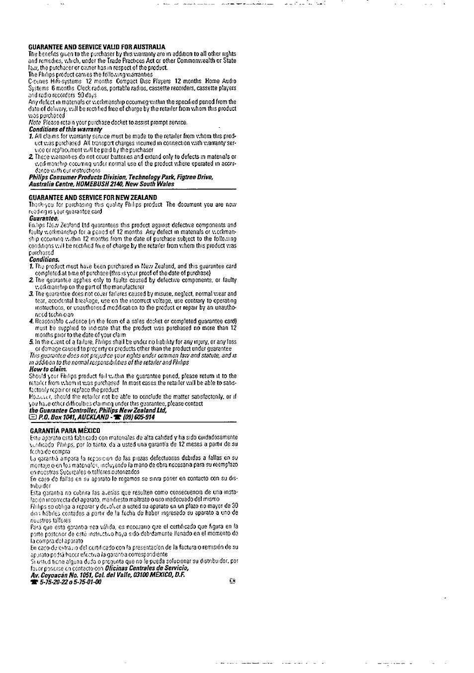 Philips AJ3710 User Manual | Page 8 / 9