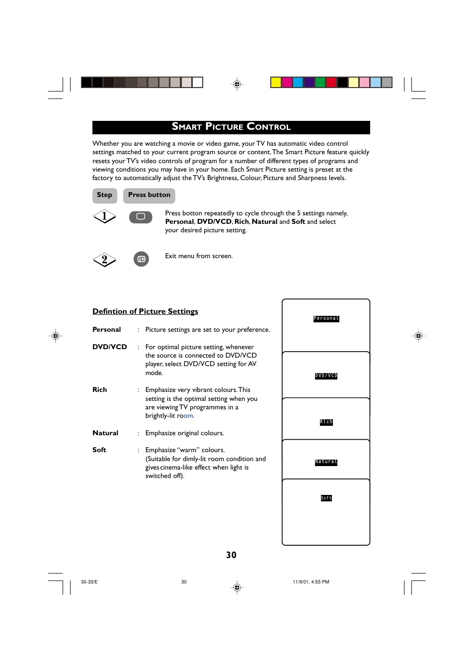 Philips 21PT2252 User Manual | Page 30 / 37