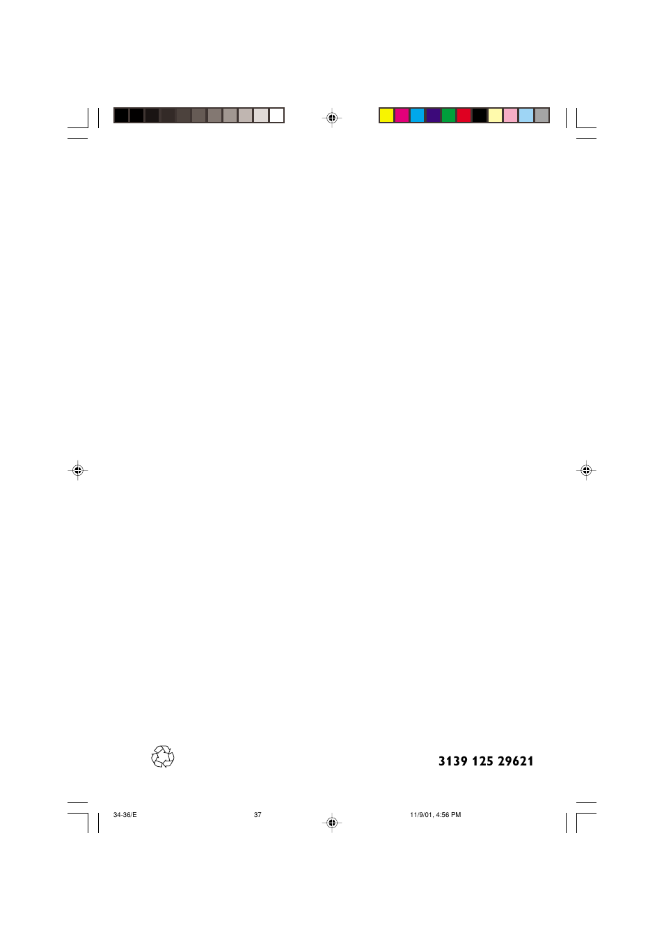Philips 21PT2252 User Manual | Page 37 / 37