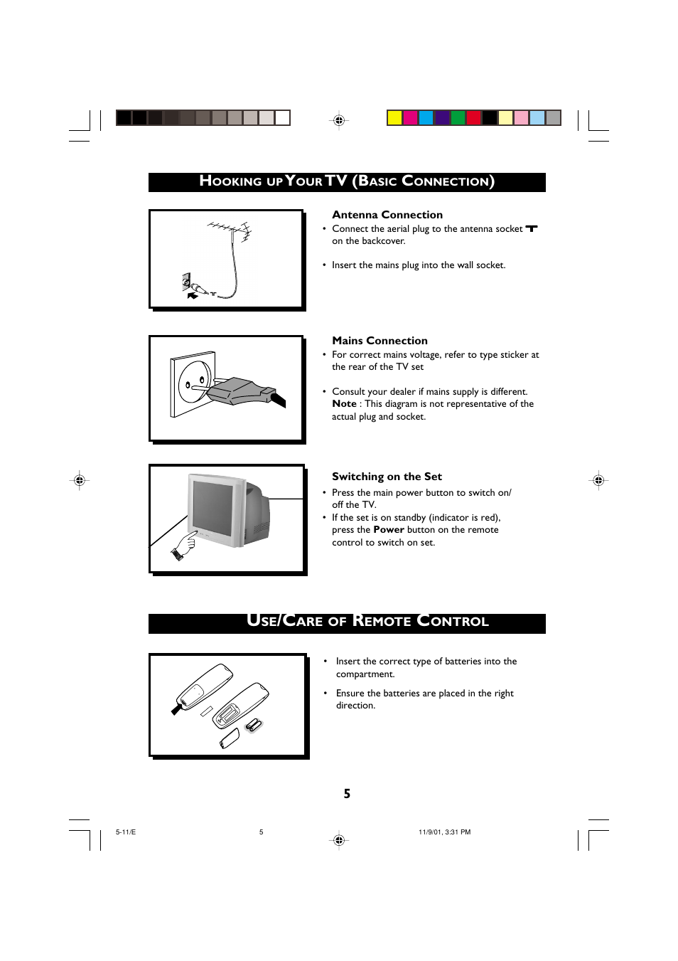 Tv (b | Philips 21PT2252 User Manual | Page 5 / 37