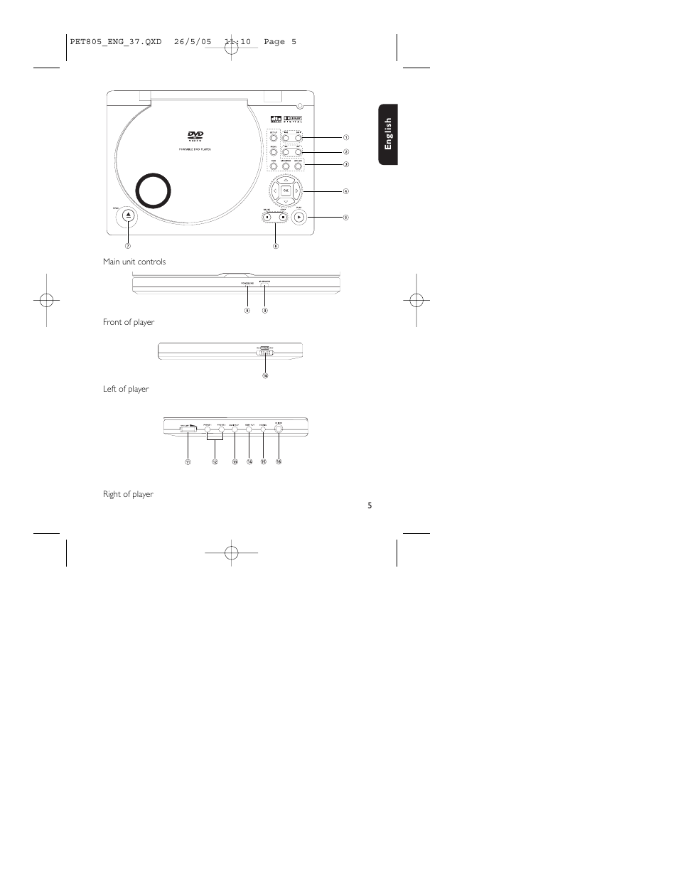Philips PET805/37B User Manual | Page 9 / 31