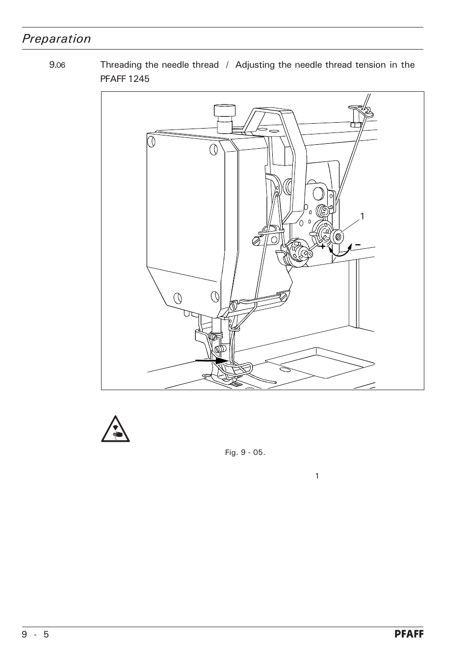 Preparation | Pfaff 1246 User Manual | Page 34 / 82