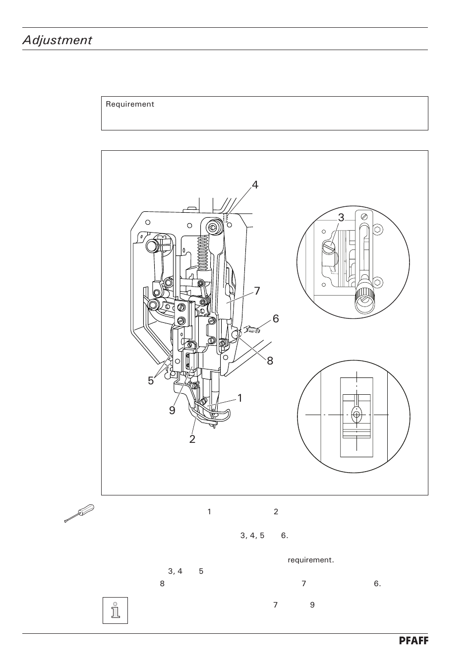 Adjustment | Pfaff 1246 User Manual | Page 46 / 82