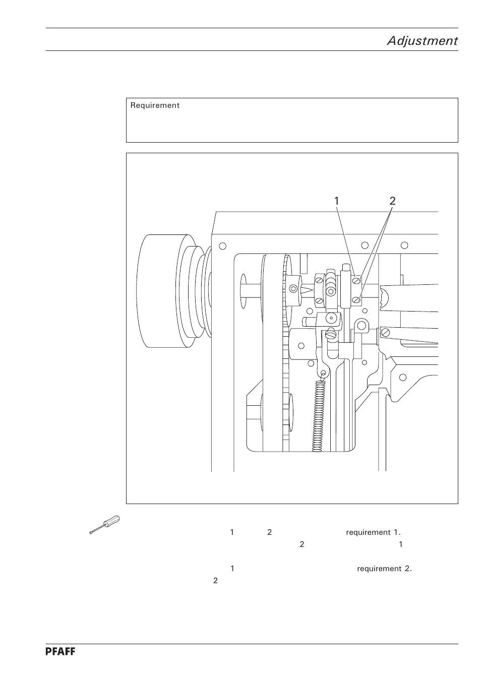Adjustment | Pfaff 1246 User Manual | Page 47 / 82