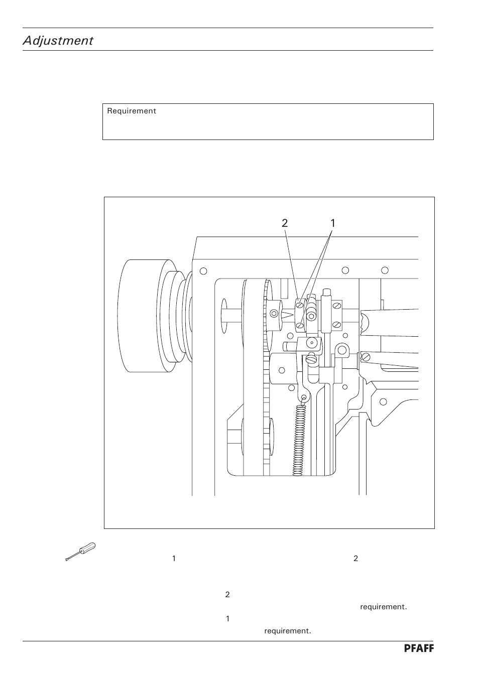 Adjustment | Pfaff 1246 User Manual | Page 48 / 82