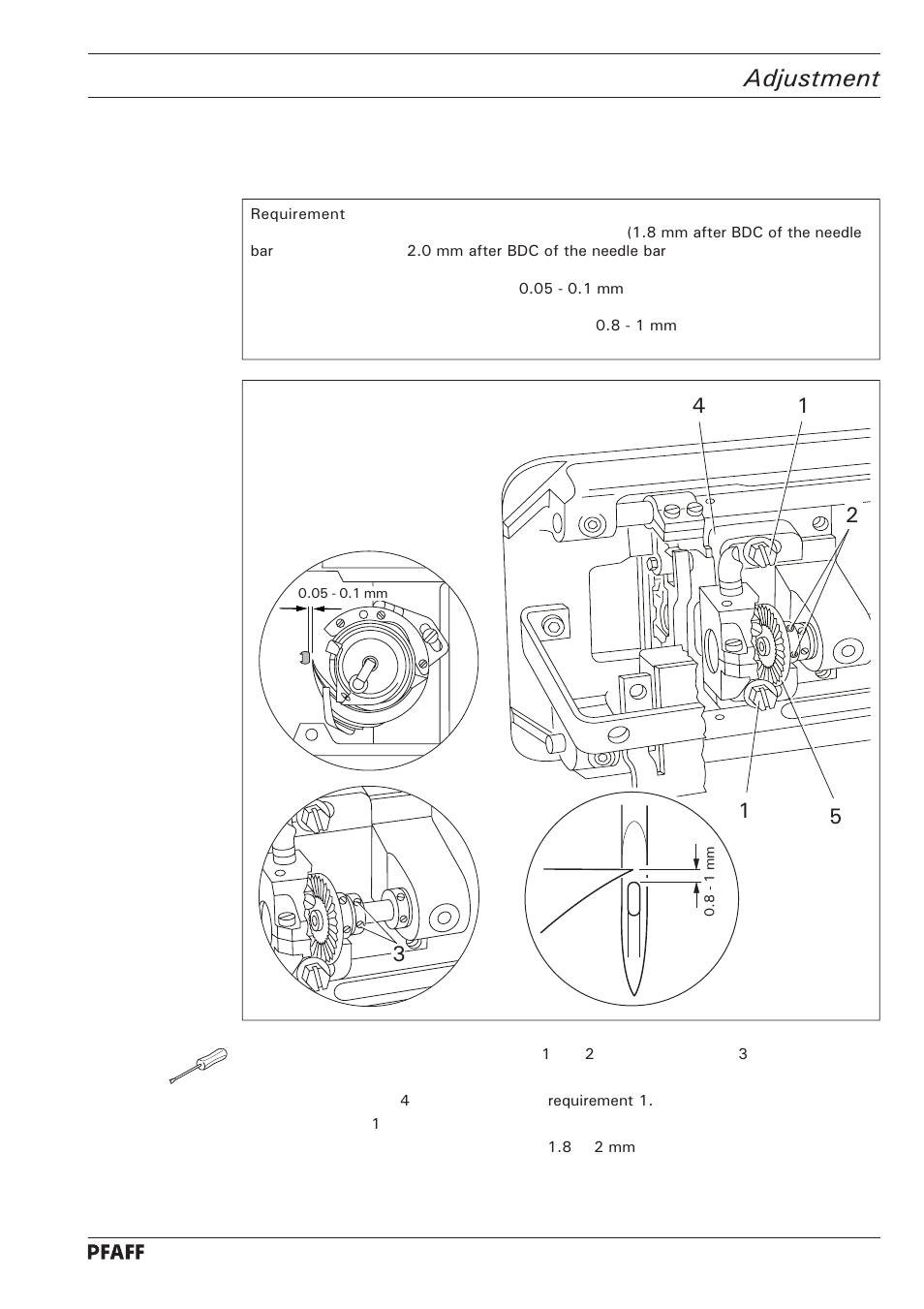 Adjustment | Pfaff 1246 User Manual | Page 49 / 82