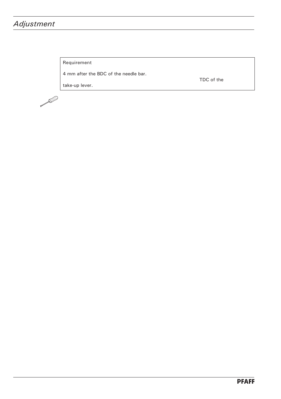 Adjustment | Pfaff 1246 User Manual | Page 78 / 82