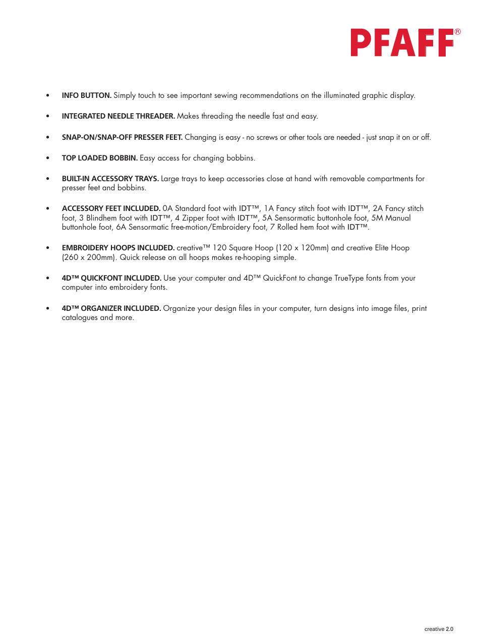 Pfaff 2 User Manual | Page 4 / 4