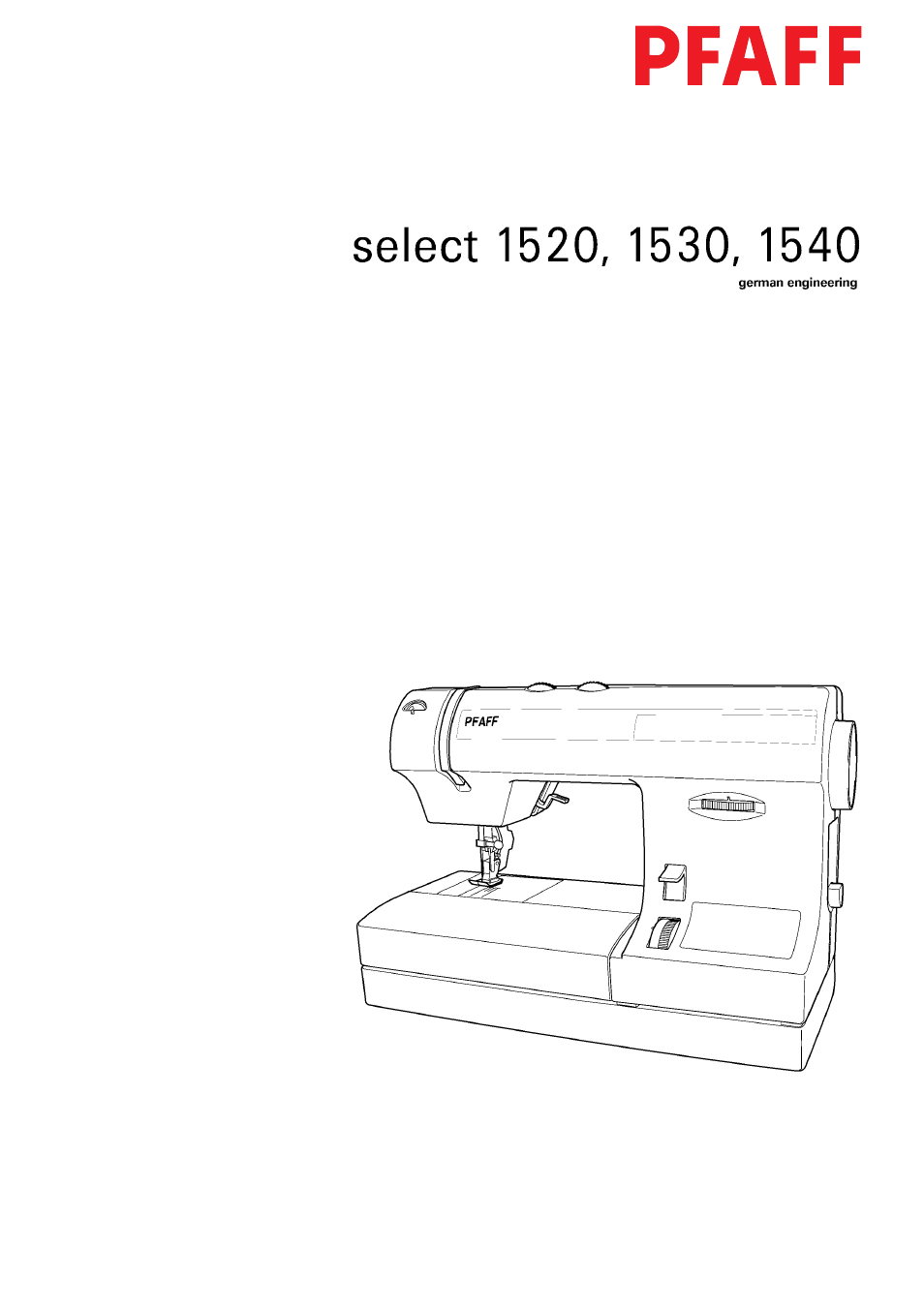 Pfaff 1540 User Manual | 106 pages