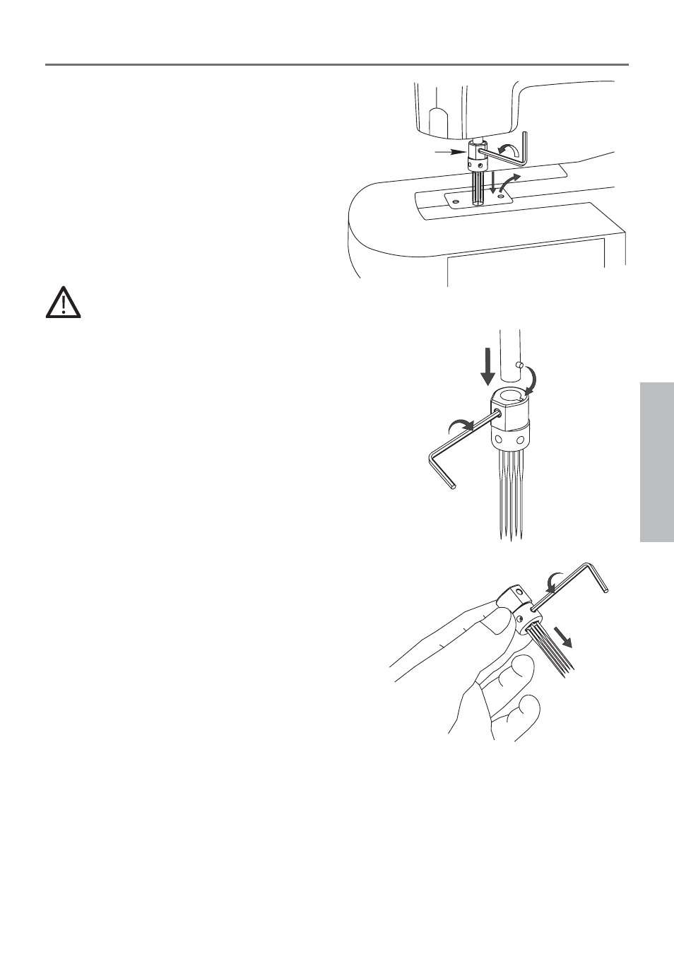 Pfl ege, Nadel(n) auswechseln | Pfaff HOBBY 350P User Manual | Page 31 / 56