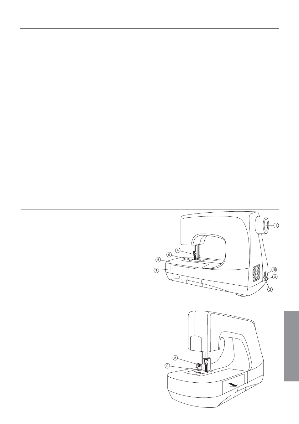 Overzicht van de machine, Inhoudsopgave | Pfaff HOBBY 350P User Manual | Page 45 / 56