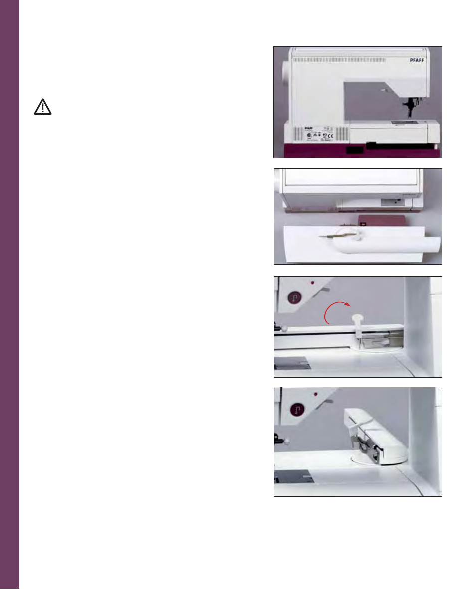 Embr oidery, Connecting the embroidery unit | Pfaff 2170 User Manual | Page 109 / 179