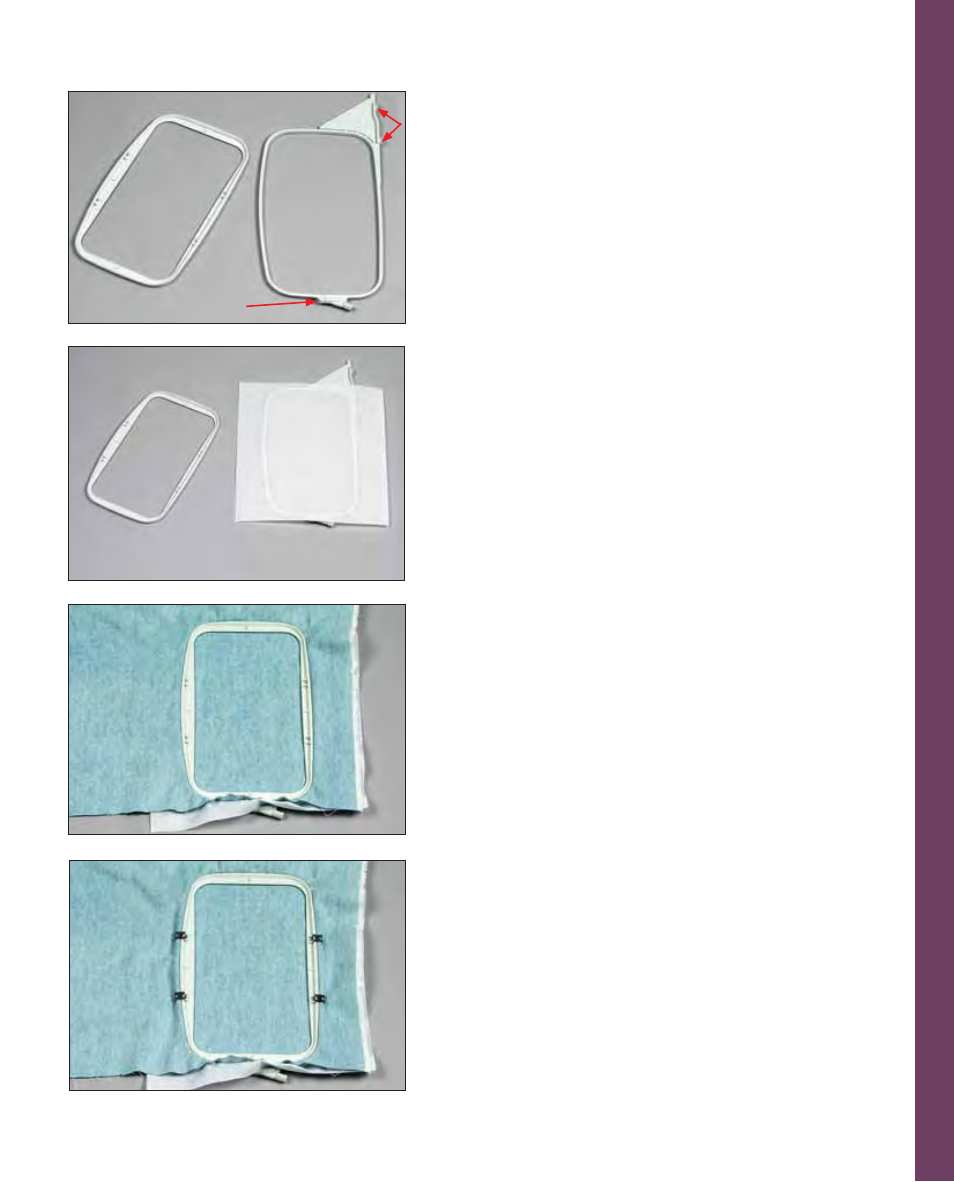 Embr oidery, Hooping the fabric | Pfaff 2170 User Manual | Page 112 / 179
