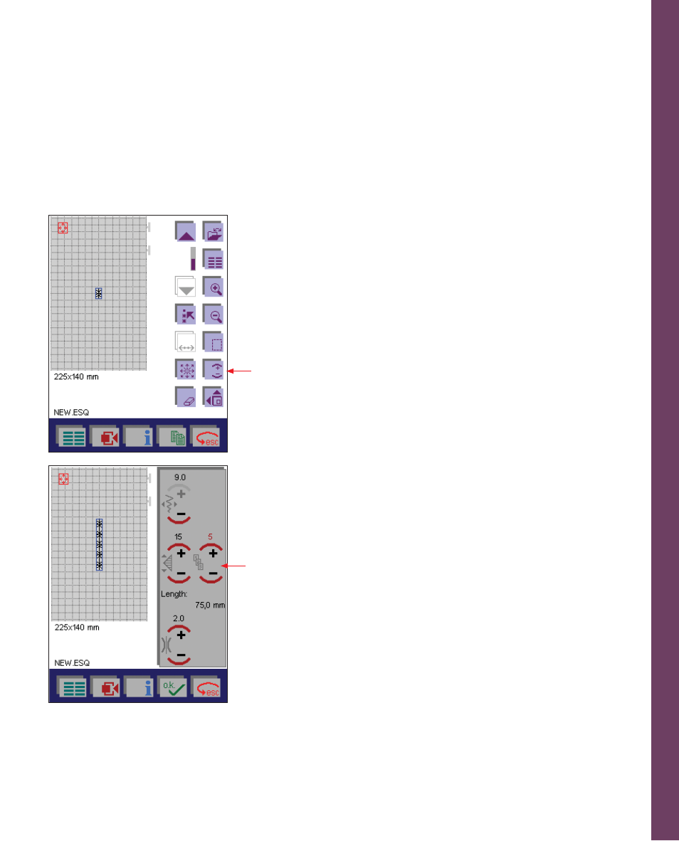 Embr oidery, Automatic stitch building | Pfaff 2170 User Manual | Page 130 / 179