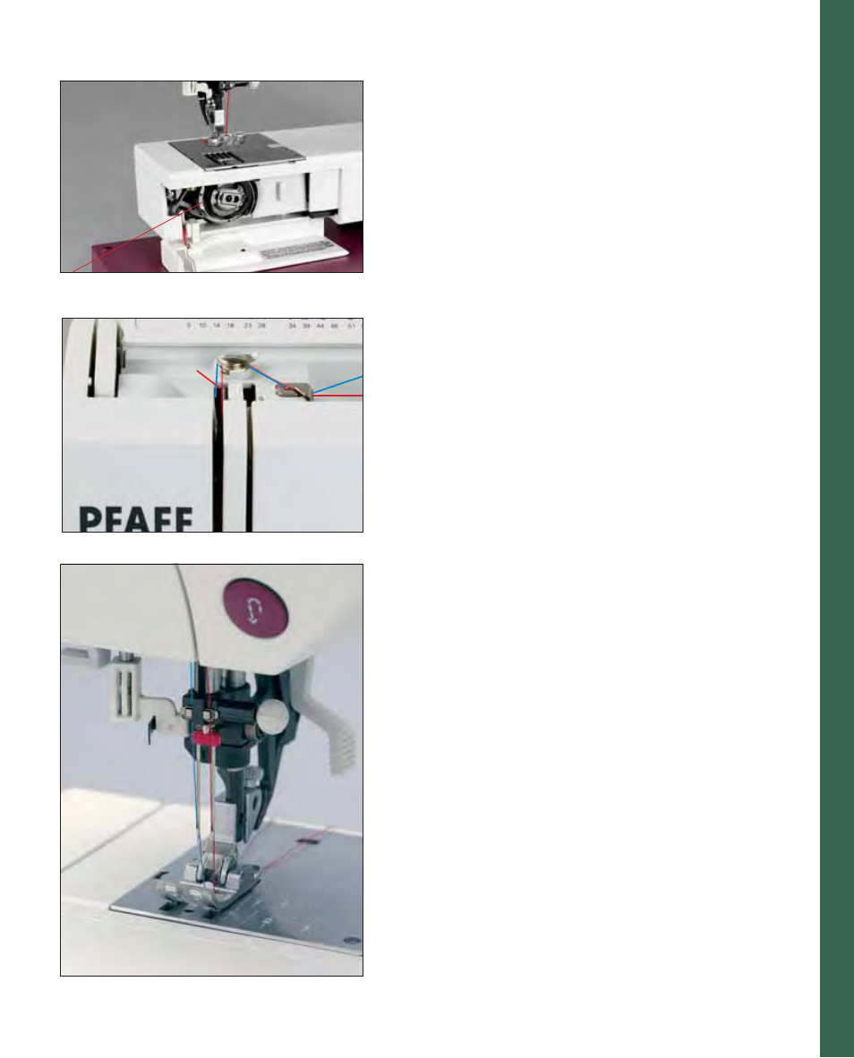 Pr epar ations, Bobbin thread, Threading the twin needle | Pfaff 2170 User Manual | Page 33 / 179