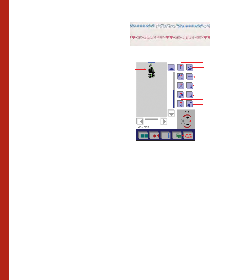 Decor ative sewing, Sewing sequence | Pfaff 2170 User Manual | Page 73 / 179